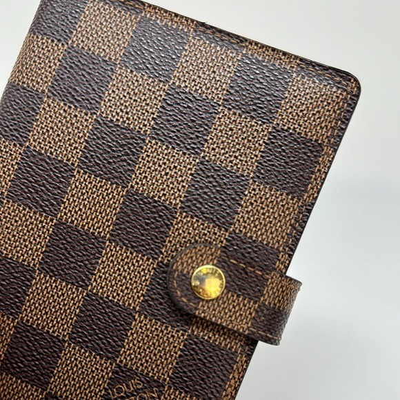 💯 Authentic Louis Vuitton Damier Ebene Agenda PM - Picture 3 of 13